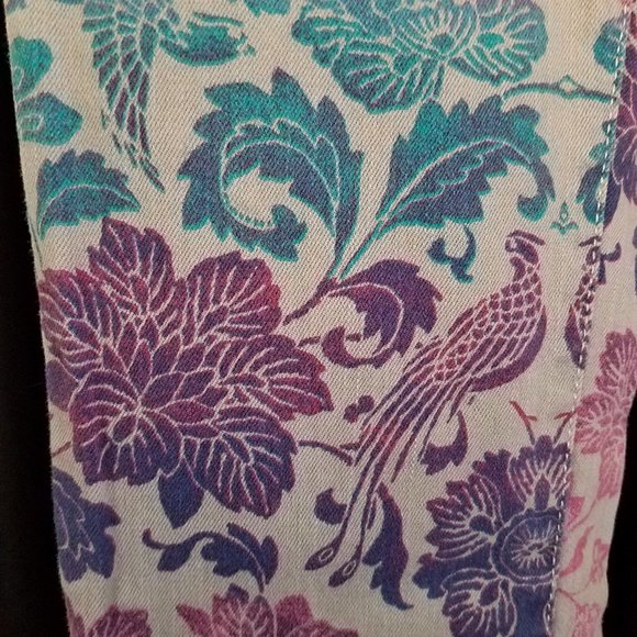 3/$35 Mossimo Floral Print Gray Skinny Jeans - Picture 6 of 11